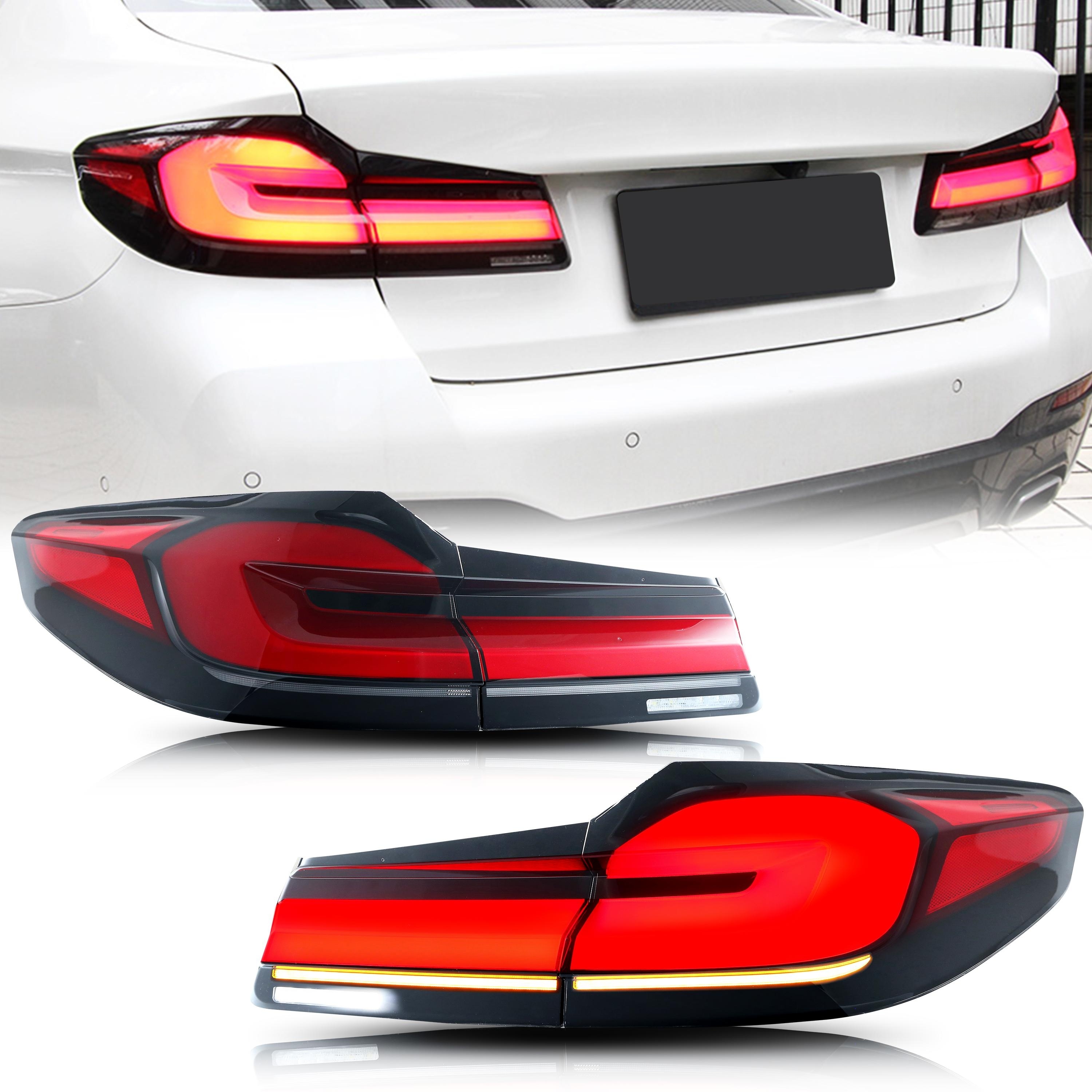 Lampu Belakang LED untuk BMW G30 F90 M5 5-Series 2017-2020 Rakitan Lampu Belakang Sinyal Belok Berurutan