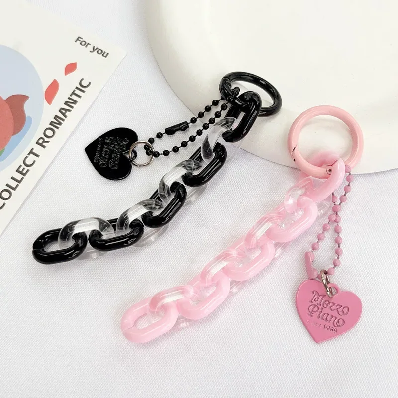 2024 DIY Liebe Kette Schlüsselanhänger Anhänger Zubehör Kleine Frische Farbe Offene Ring Kette Kopfhörer Abdeckung Rucksack Dekoration