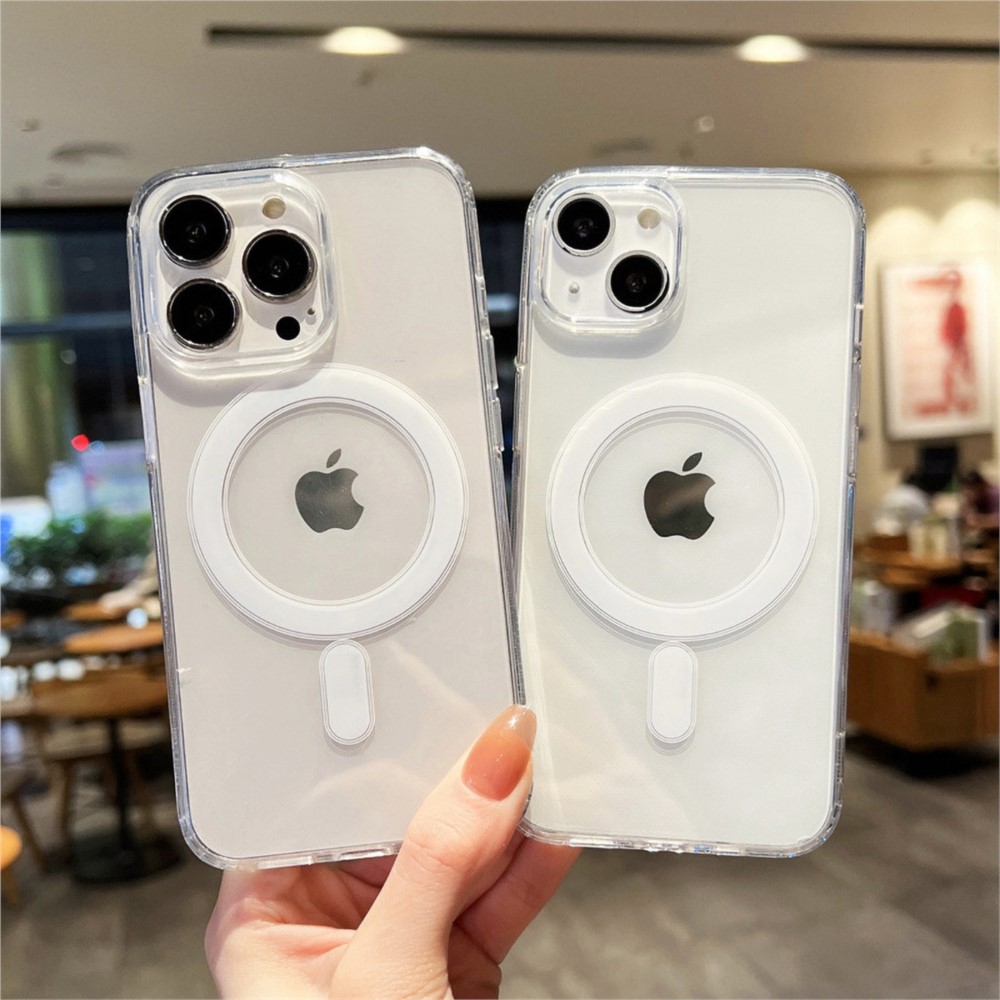 透明マグネット式iPhoneケース iPhone 17 Pro Max 16 13 11 15 14 12 17 Air 17Promax 16E 17E対応 シリコン製耐衝撃カバー