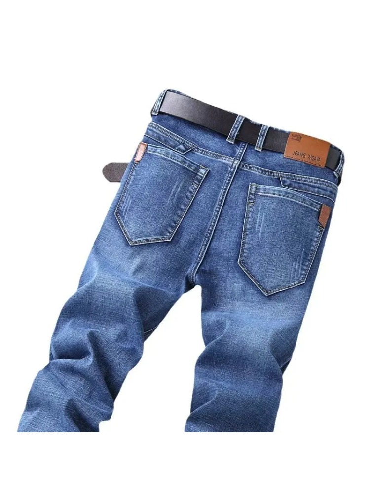 Nouveau Jean Droit Homme 2026 – Pantalon Slim Extensible Confortable et Doux en Denim pour Homme – Vêtement de Marque Masculin