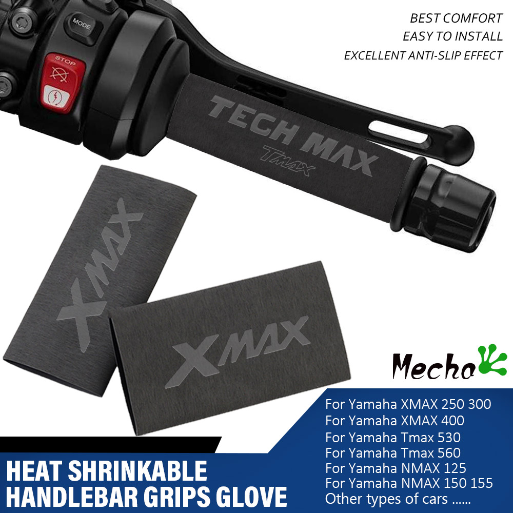 For YAMAHA XMAX X-MAX 300 250 400 Tmax T-max 560 NMAX N-MAX Motorcycle Nonslip Rubber Handlebar Heat Shrinkable Grip Cover