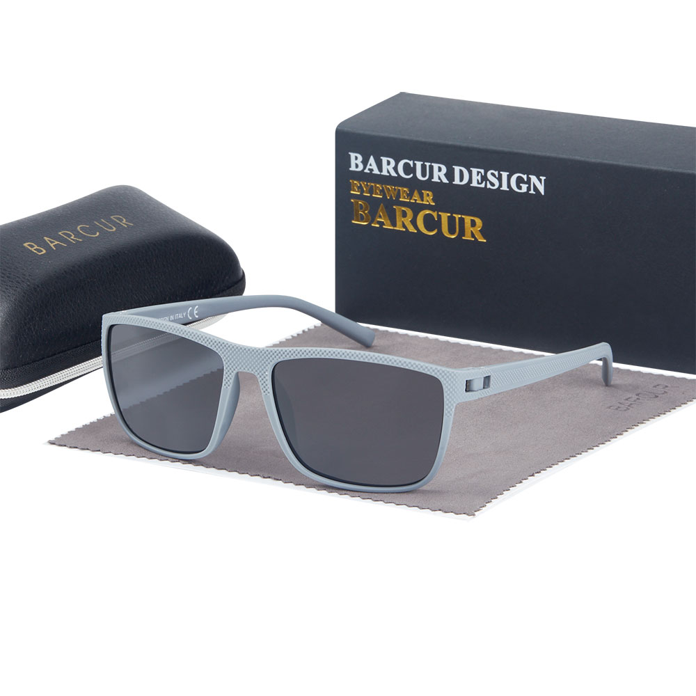 BARCUR-Lunettes de soleil polarisées légères pour hommes et femmes, confortables à porter, tennis, pêche, conduite, à la mode