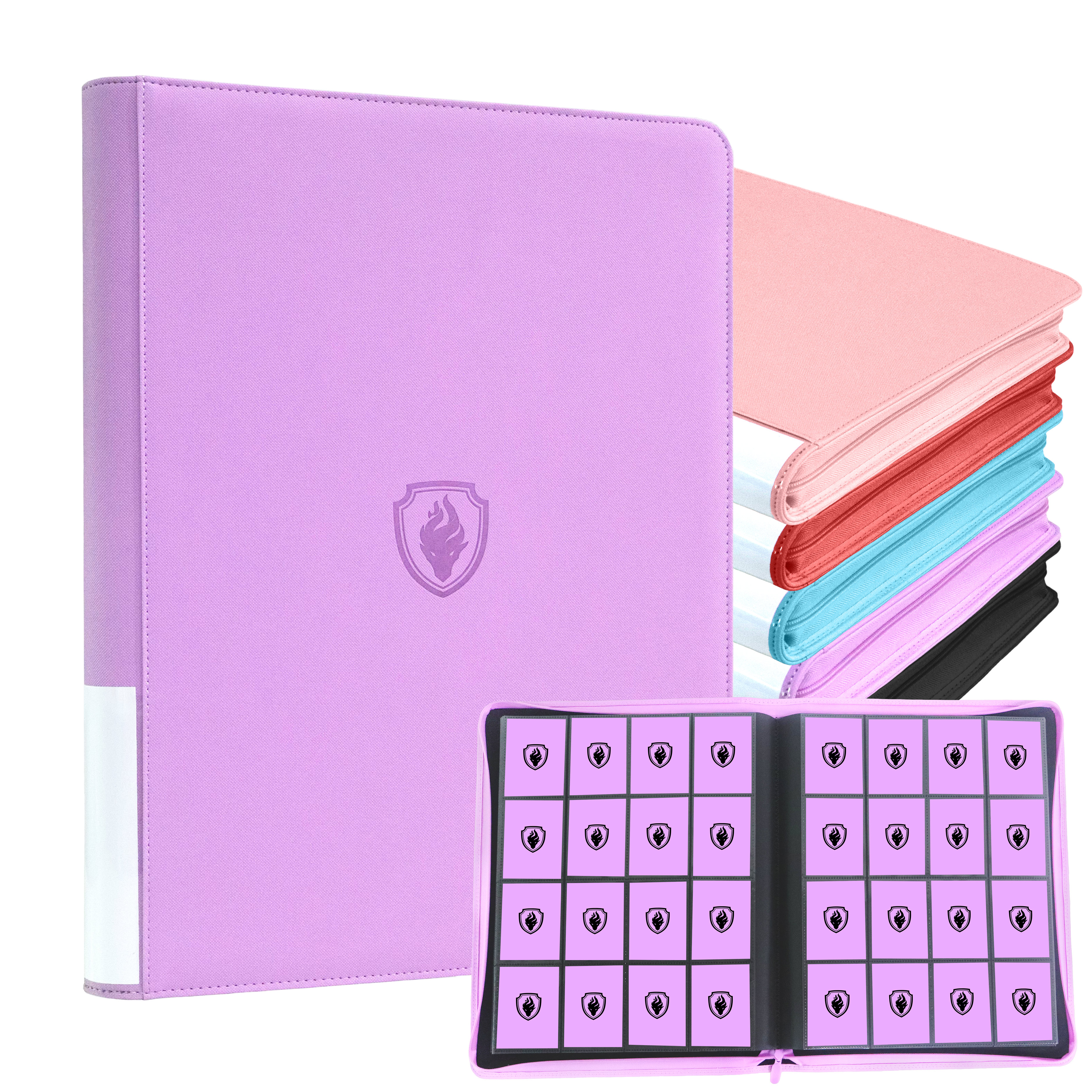 Álbum de Cartas Colecionáveis com 16 Bolsos, Capacidade para 1600 Cartas, Álbum de Coleção em PU para Cartas de Esportes e Cartas de Jogos, Presente