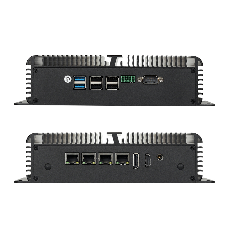 Безвентиляторный промышленный мини-ПК Процессор Intel N100 4x 2,5G Ethernet Mini-PCIE Расширение Wi-Fi 4G Поддержка SIM-карты Windows Linux Openwrt