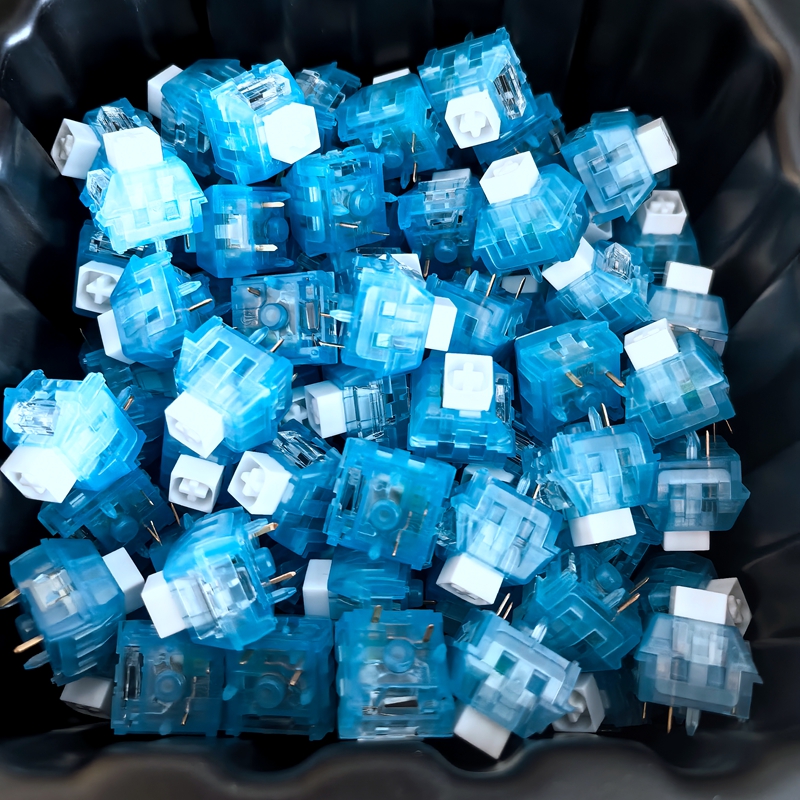 Kailh Arctic Fox Switch Tactile Clicky 5 Pins RGB For MX Mechanical Gaming Keyboard Hot Swap Pre-Lubed PC Gaming Switches Custom