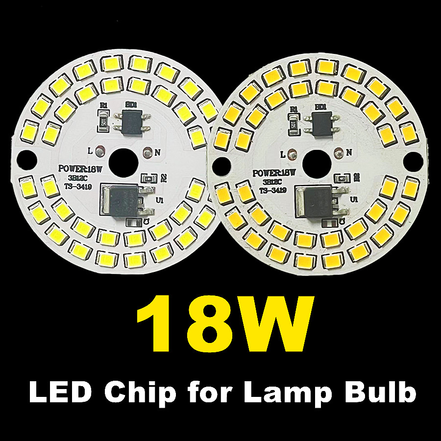Chip LED para bombilla de lámpara 3W 5W 7W 9W 12W 15W SMD 2835 Chips de bombilla redonda Led cuentas de luz AC 220V-240V Chip de bombilla de foco de iluminación
