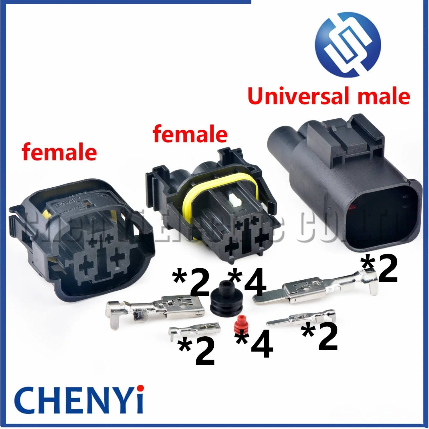 Conector automotriz impermeable de 4 pines, arnés de cableado para ventilador electrónico, enchufe 10102694 10102687 9315483-01 10102761 9442401