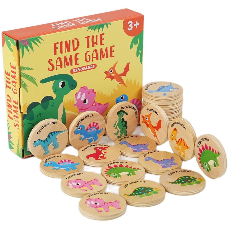 Puzzle Montessori Giocattolo di corrispondenza Memoria cognitiva Trova la stessa messa a fuoco Fraining Thinking Gioco da tavolo Giocattoli educativi per bambini