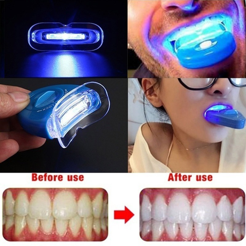 1 STKS LED Tanden Whitening Lamp Blauw Licht Ultraviolet Thuis Mini Wit Blauw Verse Mond Bescherming Mondreiniging Persoonlijke Verzorging