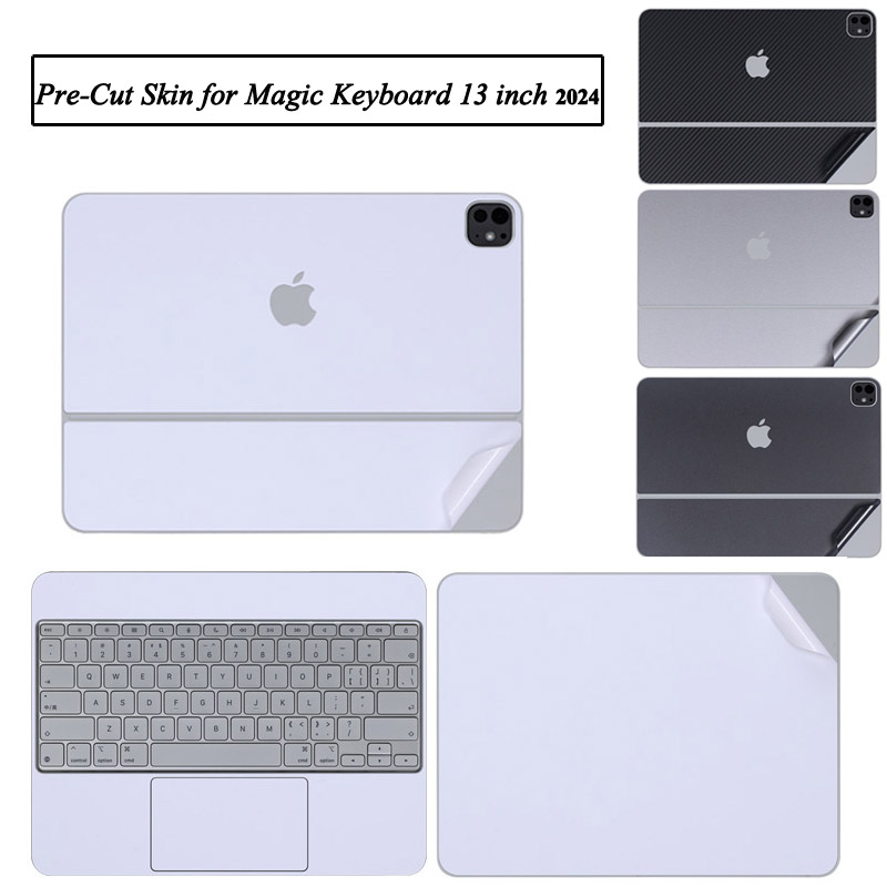 Cubierta de piel adhesiva precortada para cubierta de teclado mágico 2024, 13 pulgadas, 12,9, 11, 10,9 pulgadas, trajes para Ipad Pro, película adhesiva antiarañazos