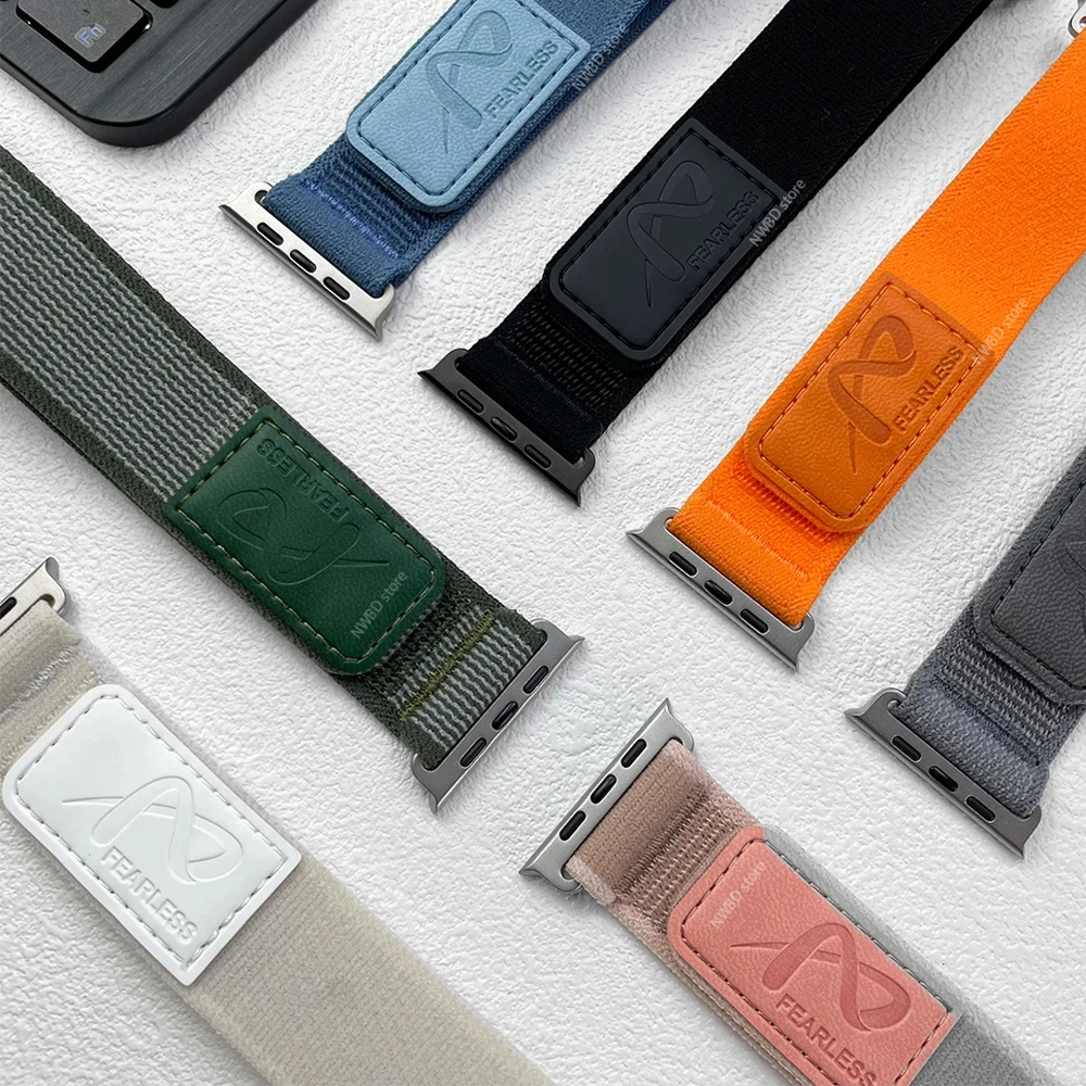 Bransoletka Trail Loop do Apple Watch Band 49 mm 45 mm 44 mm 42 mm 41 mm 40 mm 38 mm Nylonowy pasek iWatch Series 9 8 7 6 5 4 SE Ultra bands