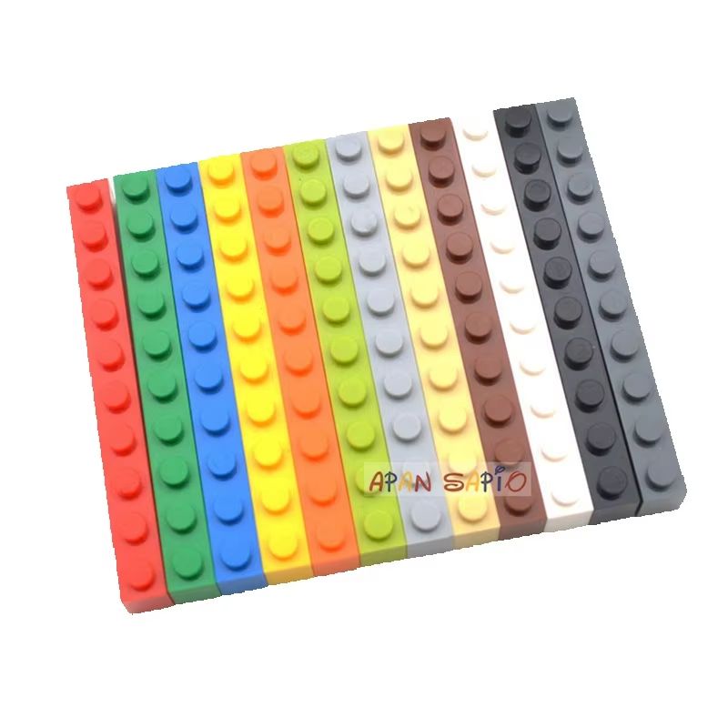 5/20/100 Stück DIY Bausteine 1x10 Dicke Figuren-Bausteine Pädagogisches Kreatives Spielzeug für Kinder Größenkompatibel mit Marken