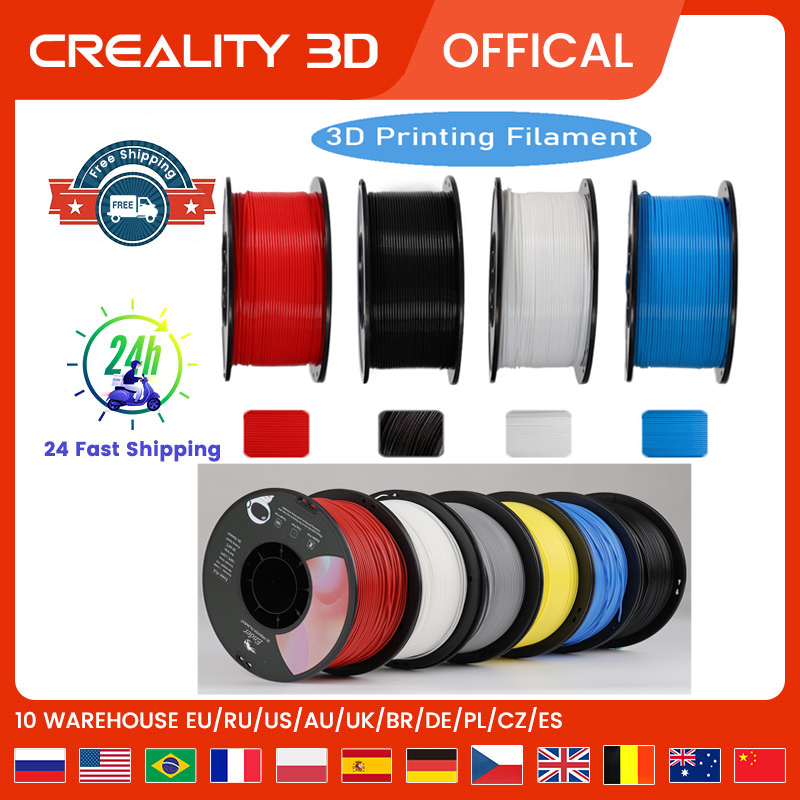 CREALITY สีสัน Ender 3D PLA เครื่องพิมพ์ 1.75 มม.1 กก./ม้วน SPOOL สําหรับ Ender-3 V2 3 S1 Pro CR-10 V3 Ender-6 3D เครื่องพิมพ์