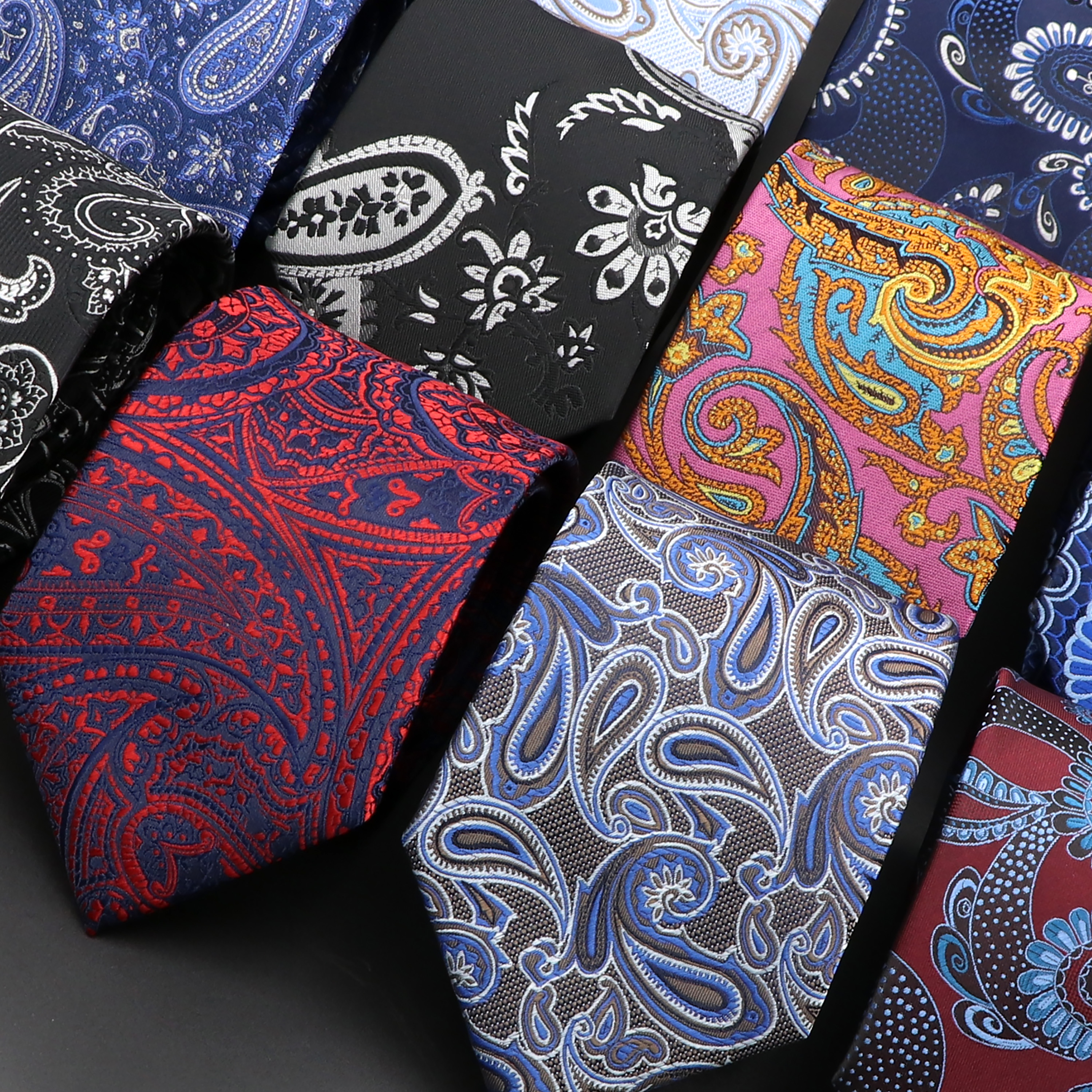 Novidade paisley gravatas moda masculina gravata 8 cm gravata de pescoço para negócios casamento floral gravata borboleta noivo pescoço gravata cravat presentes
