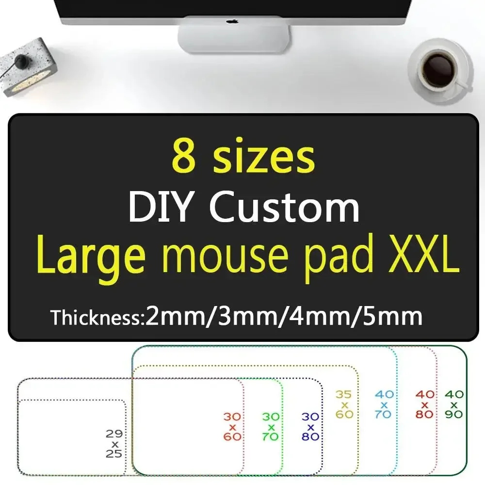 Mairuige XXL DIY Anime Mauspad Erweitertes Pad Big XL Büro Gadgets Gamer Gaming Spielmatte Großes maßgeschneidertes Schreibtisch-Tastatur-Mauspad