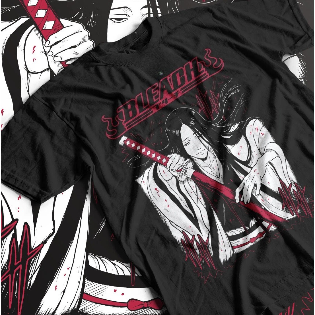 Anime Retsu Unohana Bleach Grafika Koszulka 100% Bawełna Męska 2026 Nowa Wiosna Lato Koszulki Damskie Harajuku Unisex Krótki Rękaw T-shirt