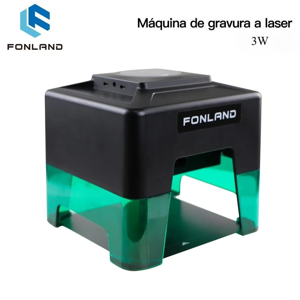 Fonland ミニポータブルレーザー彫刻 Diy Bluetooth マシン塗装ドッグタグ紙ガラス革木製プラスチックロゴ CNC マシン