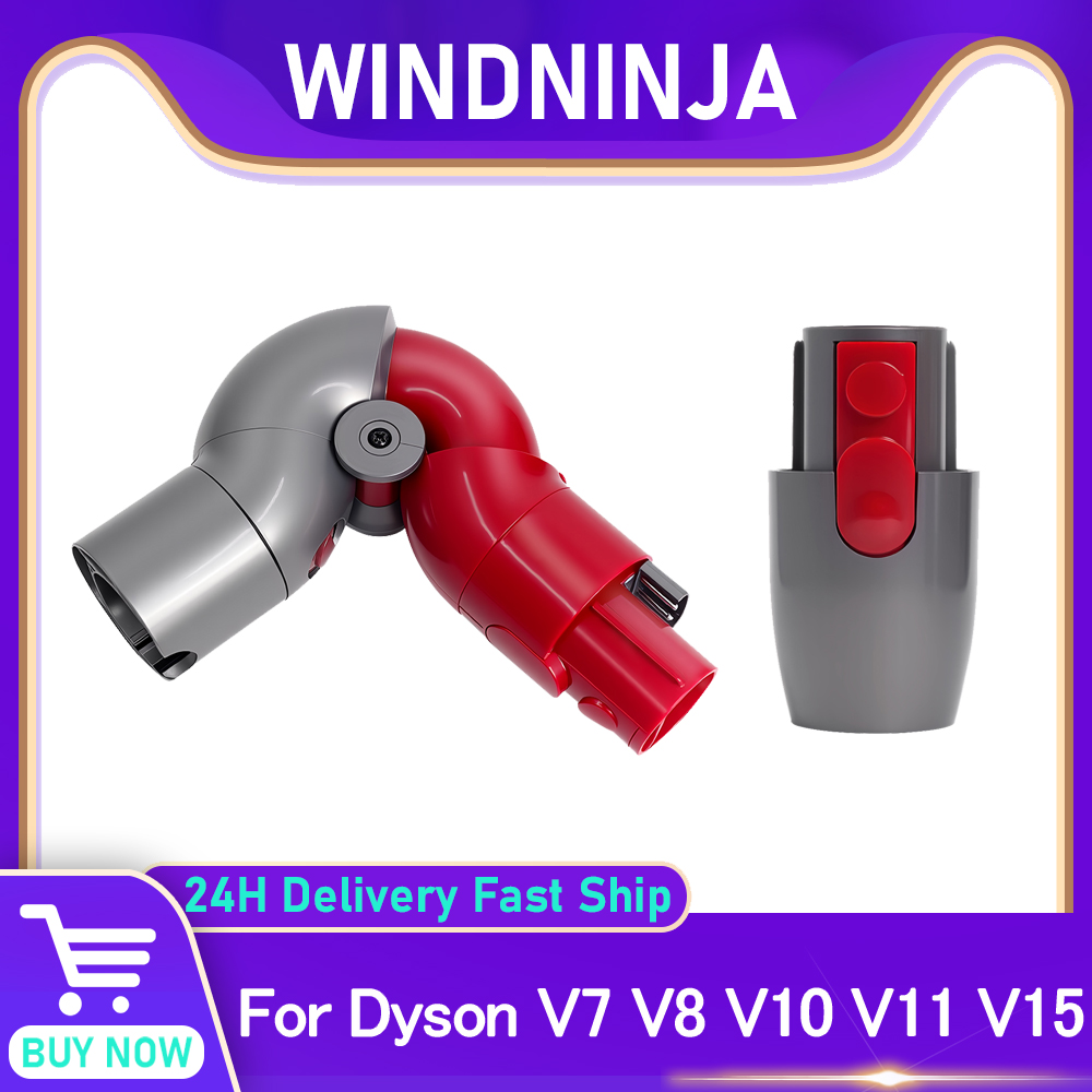 อะแดปเตอร์สูงและอะแดปเตอร์ด้านล่างสำหรับเครื่องดูดฝุ่น Dyson V7 V8 V10 V11 V15 อุปกรณ์เสริมแบบปลดเร็ว หัวต่อแบบงอ