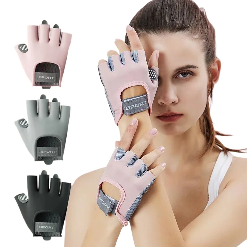 1 par de guantes de entrenamiento para culturismo y gimnasio, guantes deportivos para levantamiento de pesas, guantes antideslizantes para mujeres y hombres, guantes de Yoga