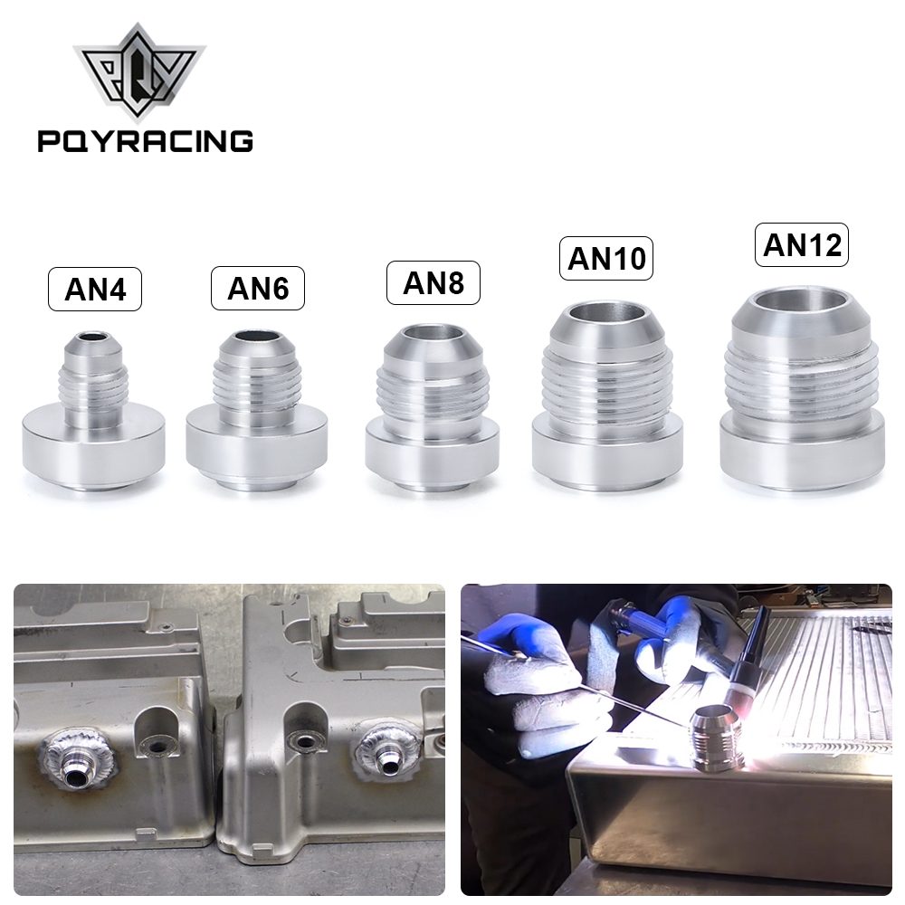 Alta qualidade de alumínio an4 6 8 10 12 um adaptador de montagem de solda macho reto bung encaixe de mangueira nitroso prata