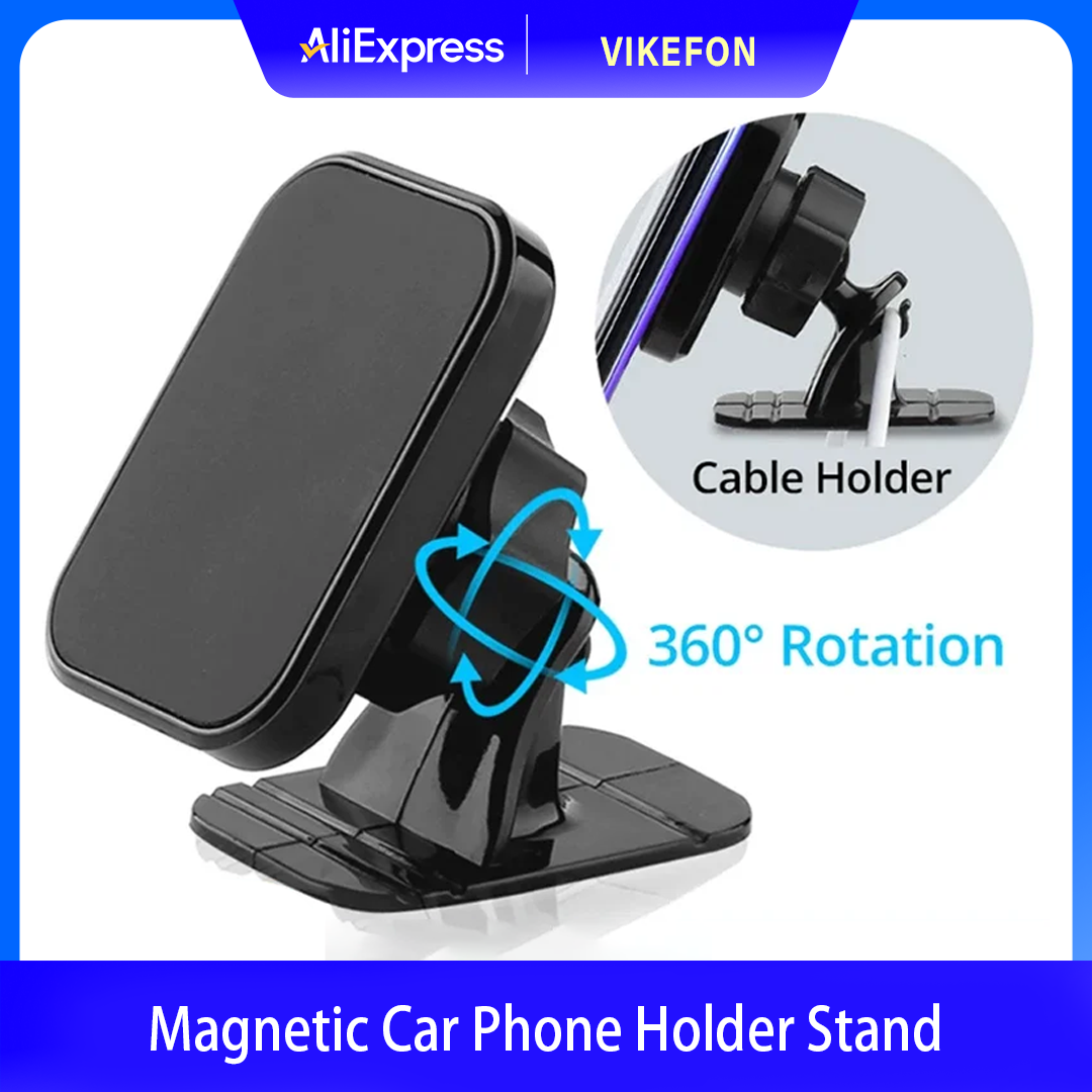 マグネット式車載スマホホルダー エアコン吹き出し口/ダッシュボード用 携帯電話ホルダー iPhone/Samsung/Xiaomi対応
