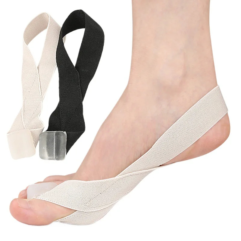 1-3 Stück Vorfußpolster Hallux Valgus Orthese für Tag und Nacht, Großknochen-Überlappungs-Zehenspreizer, Spannband, Stoffstreifen