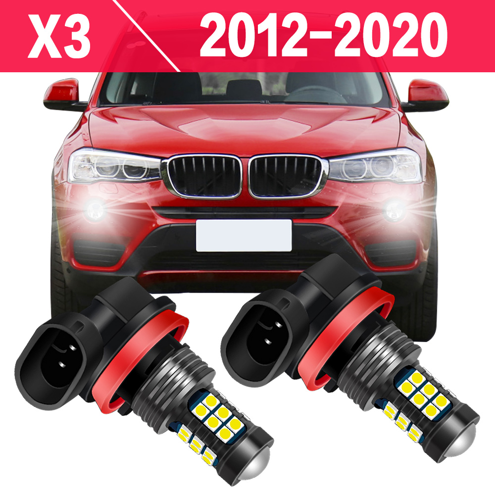 2pcs Auto LED Della Luce di Nebbia Lampadina Per BMW X3 F25 2012 2013 2014 2015 2016 2017 2018 2019 2020 Anteriore Fendinebbia Accessori