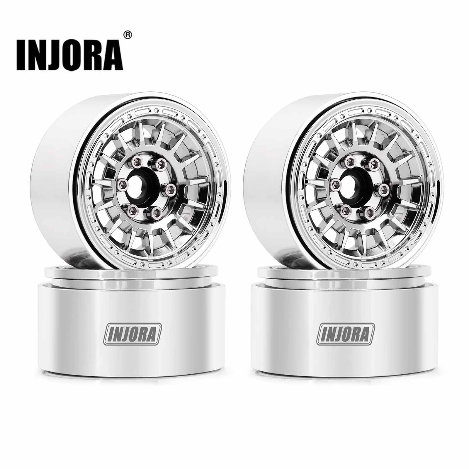 Ruote INJORA CNC in alluminio multi-razze da 1,9" per cingolati RC 1/10 (W1902)
