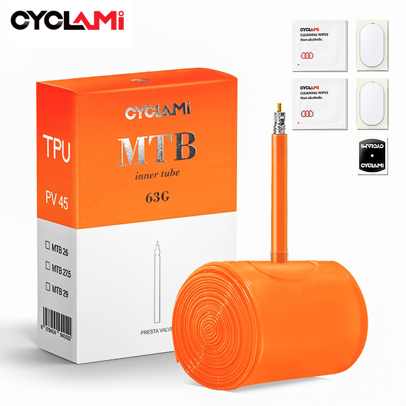 Cyclami-超軽量自転車インナーチューブ,26インチ,27.5インチ,29インチ,45mm