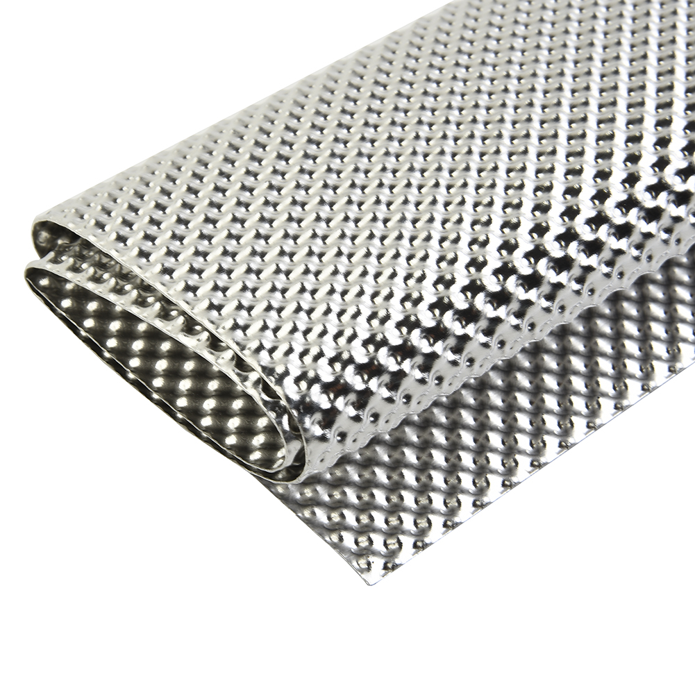 Geprägter Aluminium-Hitzeschild, Hitzeschild, Firewal, Bodenwanne, Kraftstofftank, silberner Turboverteiler, 300 x 500 mm, Auspuffanlagen, elektrisch