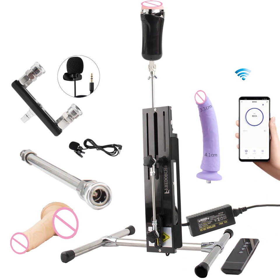 FREDORCH Machine sexuelle intelligente silencieuse 120W pour masturbation adulte, prend en charge le fonctionnement simultané dans les deux sens, produit sexuel