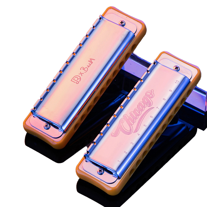 jdr Chicago Harmonika Blues Paddy Harp Diatonic Profesyonel Armonika Ağız Organı 10 Delik Instrumentos Musicales Instruments