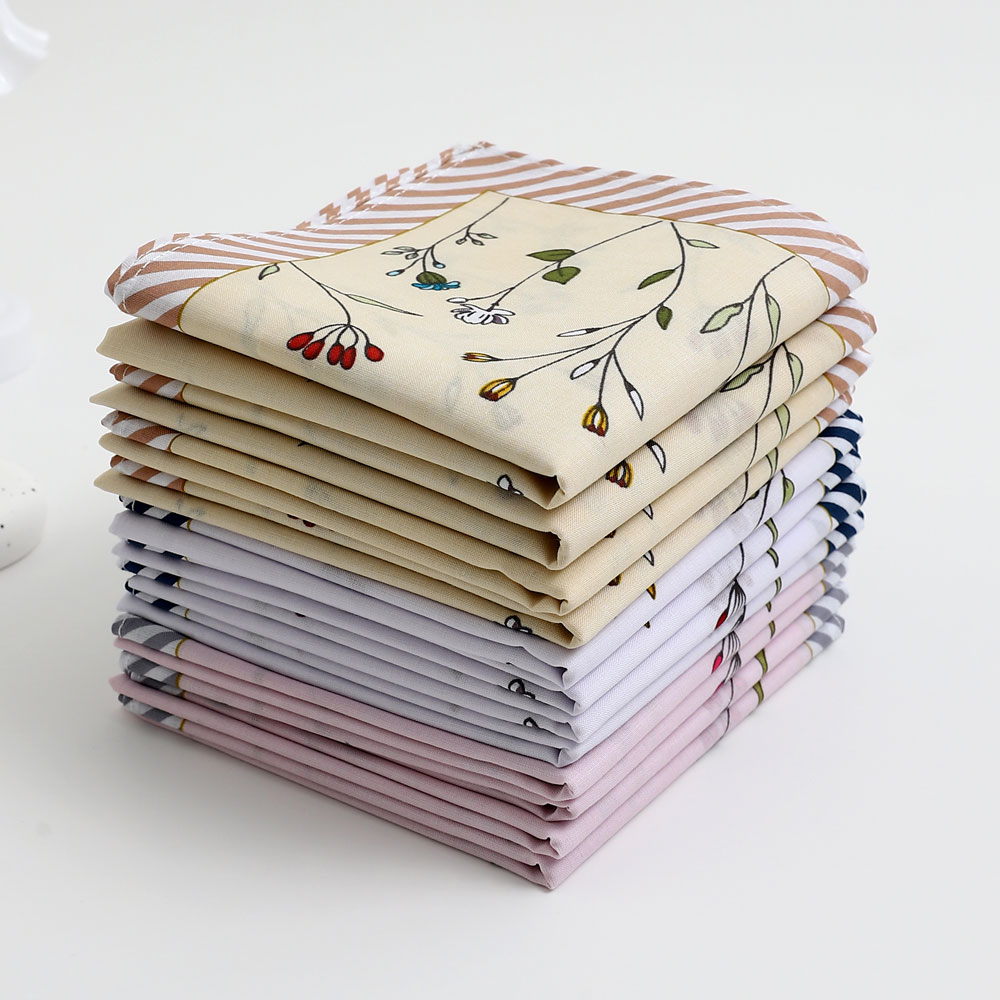 3-Pack of Elegant Handkerchiefs for Women, Pure Cotton Sweat-Wiping Handkerchiefs, Holiday Gifts, Wedding Supplies, Placemats