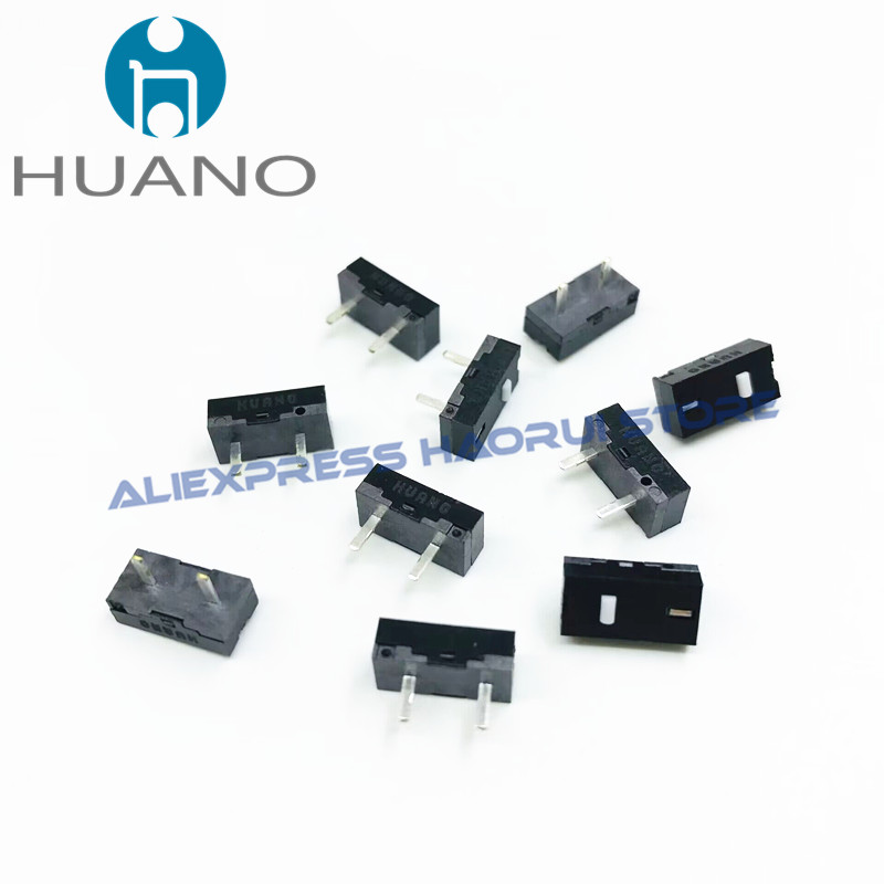 10 ~ 100 peças huano mini micro interruptor 9.3*4.7*3.5mm dip 2 pinos interruptores de botão para rival 500 600 razer chave lateral rapoo 3300