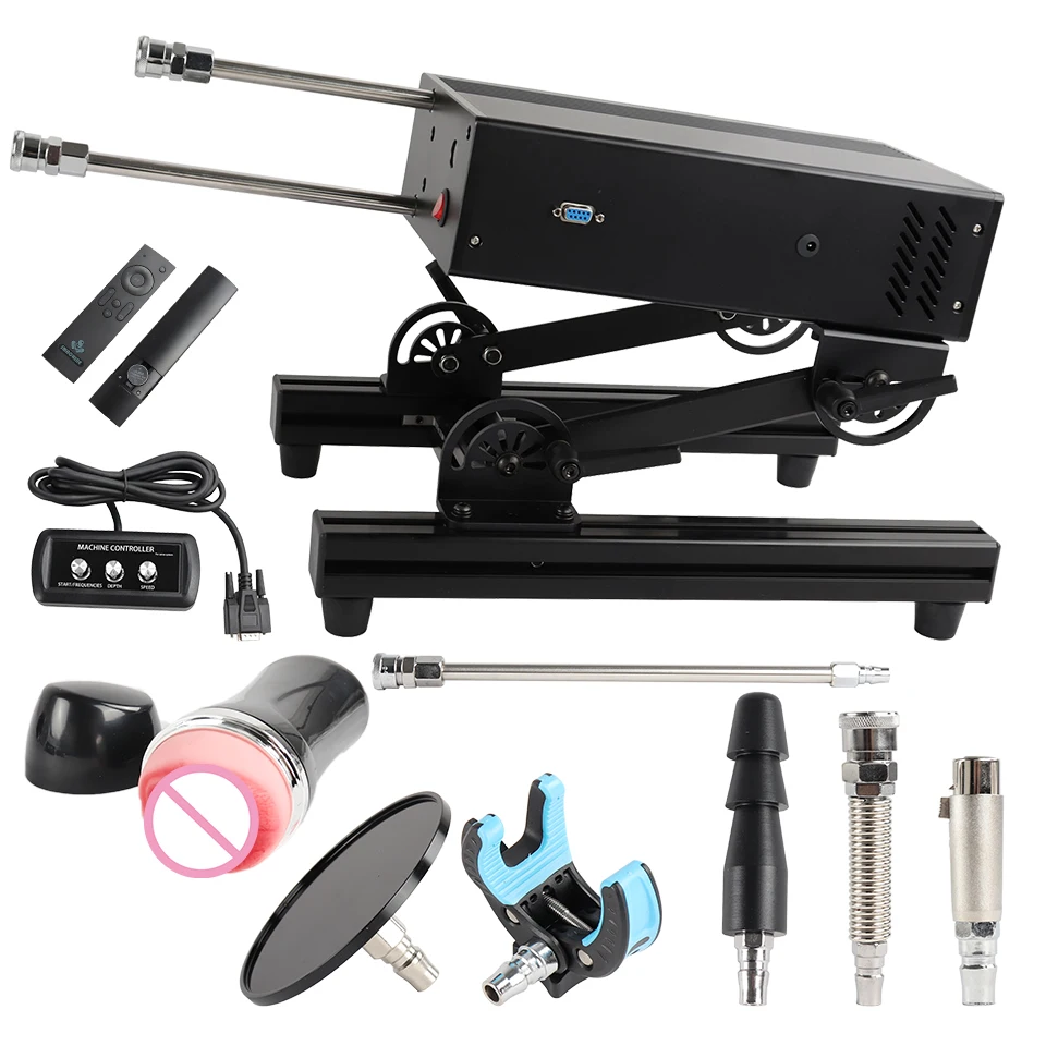 FREDORCH Sexmaschine 200W Leistungsstarke, leise Fernbedienungs-Liebesmaschine Vac-U-Lock Dildo Vibrator Masturbation für Paare Hub 1-15cm