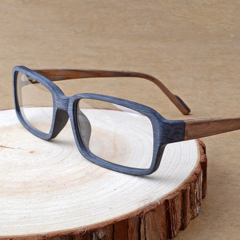 HDCRAFTER ไม้กรอบแว่นตาล้างเลนส์ Prescription อ่านกรอบแว่นตาผู้หญิงผู้ชาย Vintage/Retro Oculos de grau