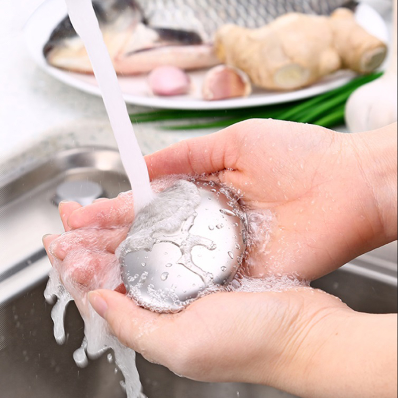 Jabón de acero inoxidable, barra eliminadora de olores, elimina los olores de ajo y cebolla