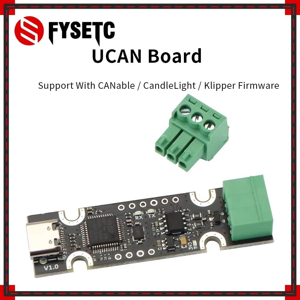 FYSETC UCAN Board USB-zu-CAN-Adapter Basierend auf STM32F072 Unterstützt Canable / CandleLight / Klipper Firmware 3D-Drucker-Teile