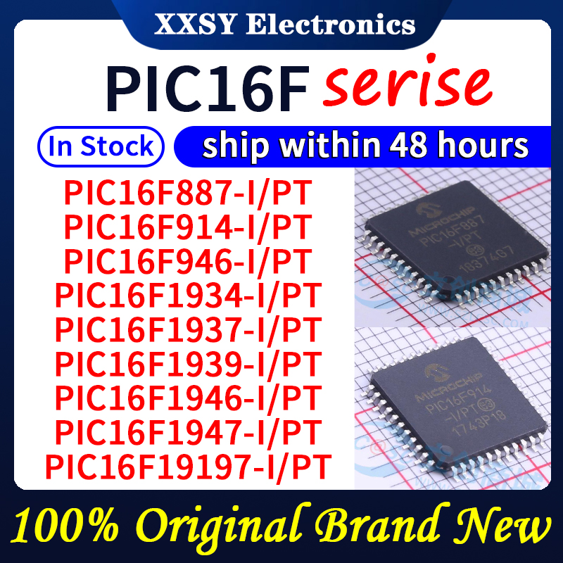 PIC16F887-I/PT PIC16F914-I/PT PIC16F946-I/PT PIC16F1937-I/PT PIC16F1939-I/PT PIC16F1946-I/PT PIC16F1947-I/PT PIC16F19197-I/PT