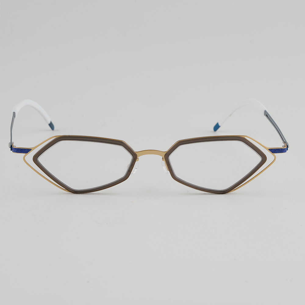 Monturas de Gafas para Mujer de Titanio, Diseño Estrecho, Marca Cat, Hechas a Mano, Montura Delgada, Novedades 2026