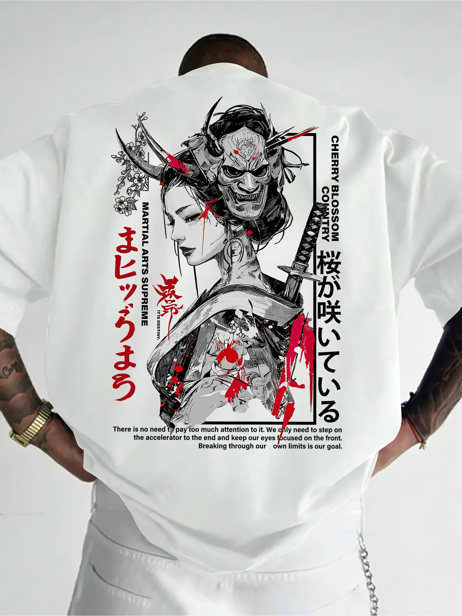 Modny T-shirt z nadrukiem kwiatów wiśni, 100% bawełna, męski i damski, na lato i jesień, do noszenia na co dzień, na zewnątrz, do sportu, luźny, w stylu streetwear, z krótkim rękawem.