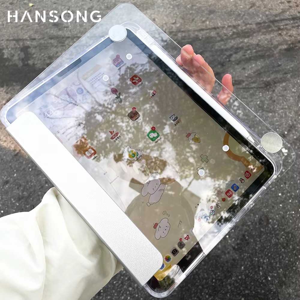 เคสใสสำหรับ iPad 2025 รุ่นที่ 11 (A16) รุ่นที่ 10 Pro 12.9 รุ่นที่ 4/5/6 11 Air 4/5 13 11 10.5 10.2 9.7 M2 M3 M4 Mini 6 7