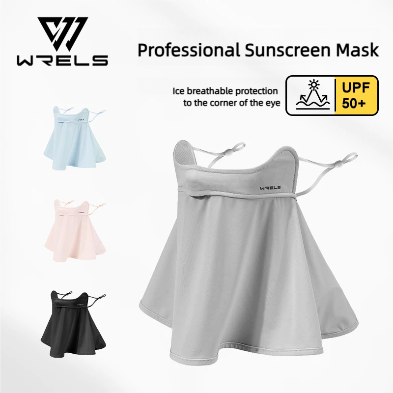 WRELS UV Protection Outdoor Neck Wrap Cover Sports Sunscreen Ice Silk Mask Breathable Face Cover Neck Wrap Cover Cycling Camping