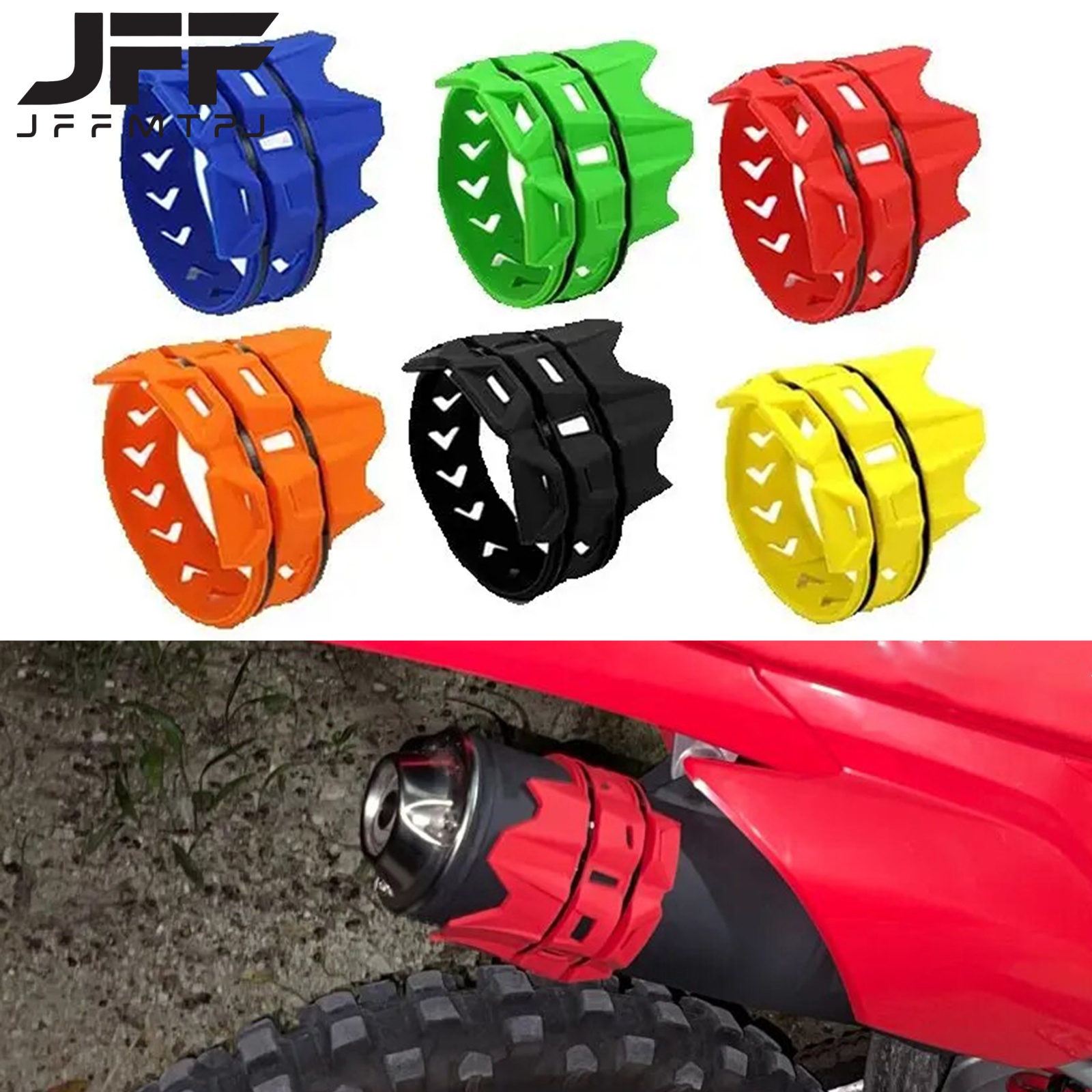 Universal Exhaust Protection Cover Motorcycle Exhaust Muffler Protector Guard For KTM SX EXC Motocross Dirt Pit Bike