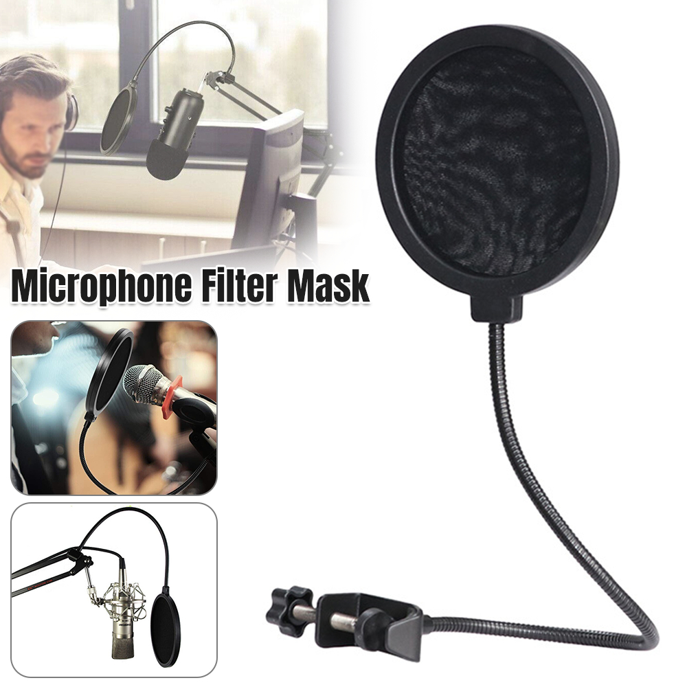 Pare-son à double couche avec filtre anti-pop, microphone, protection contre le vent, Royaume-Uni