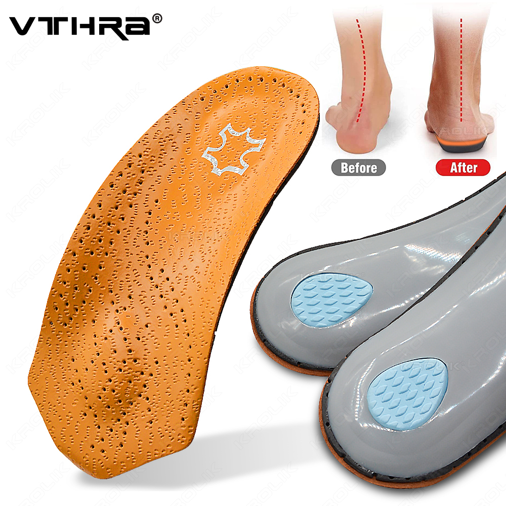 VTHRA-plantilla ortopédica para zapatos, soporte de medio arco, 3/4 de longitud, para el cuidado de los pies