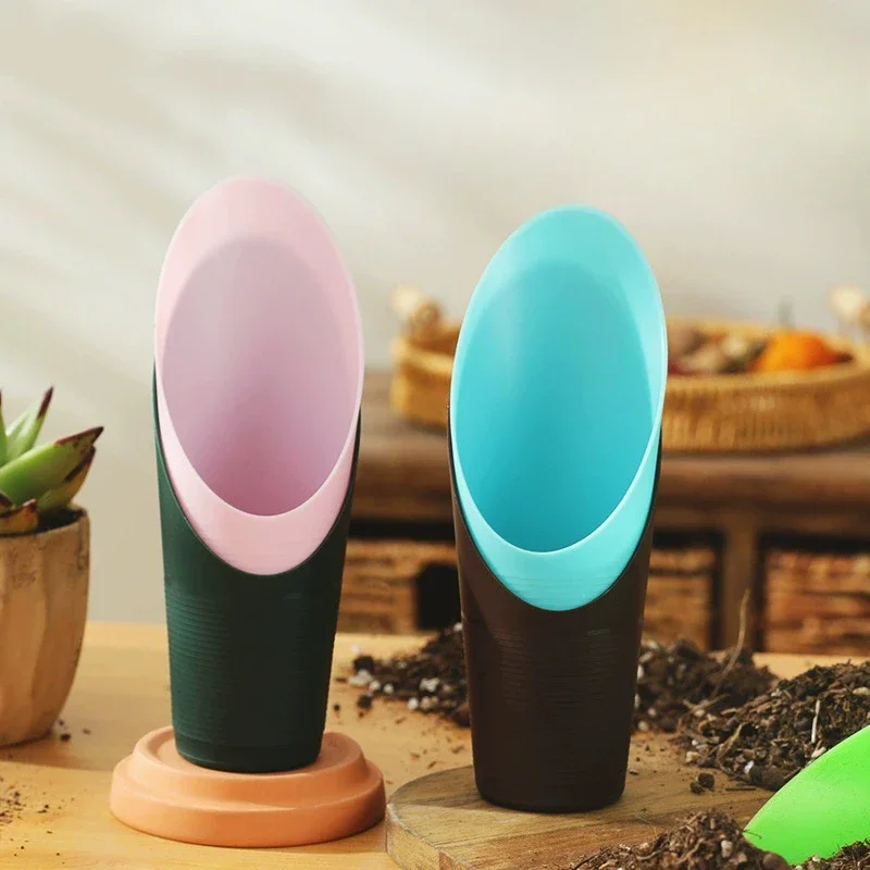 Copos suculentos de plástico plantas verdes vasos de plantas ferramentas de jardinagem pás de solo mini ferramentas de jardinagem