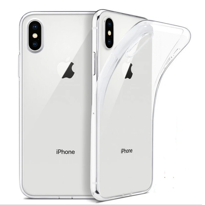 Ultra cienkie etui na iPhone 15 14 Pro Max 11 12 13 6 6S 7 8 Plus 5 5S X Xs Max Xr SE 2016 2020 2022 przezroczysta silikonowa osłona