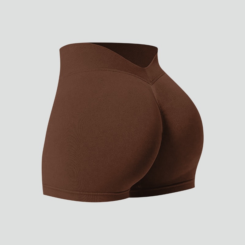 Shorts de Yoga con Cintura en V para Mujer, Pantalones Deportivos de Moda y Sexys para Correr, Fitness y Gimnasio, con Alta Elasticidad y Efecto Levanta Glúteos
