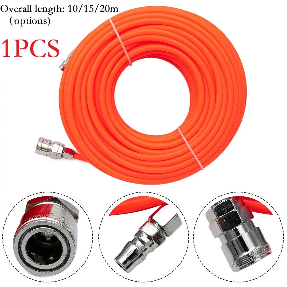 Manguera neumática de bomba de compresor de aire de tubo recto con conector rápido: ideal para herramientas, multímetros, cuchillos y equipos de jardín
